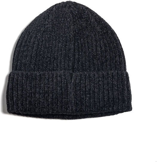 Beanie Unisex Beanie with Rib Knit in Black color