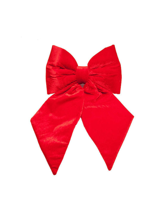 Vintage Lovers Christmas Bow Ornament Red 30x30cm