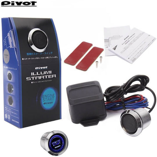 Carner Μπουτόν Μίζας Αυτοκινήτου 12V Universal Μπλε