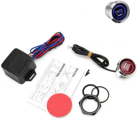 Carner Μπουτόν Μίζας Αυτοκινήτου 12V Universal Μπλε
