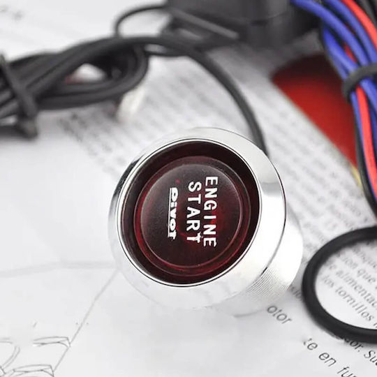 Carner Μπουτόν Μίζας Αυτοκινήτου 12V Universal Μπλε