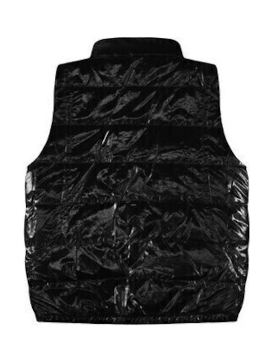 Kids' Quilted Jacket Sleeveless Double Sided Beige