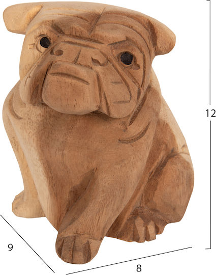 HomeMarkt Decorative Figure made of Wood Dozer 1pcs