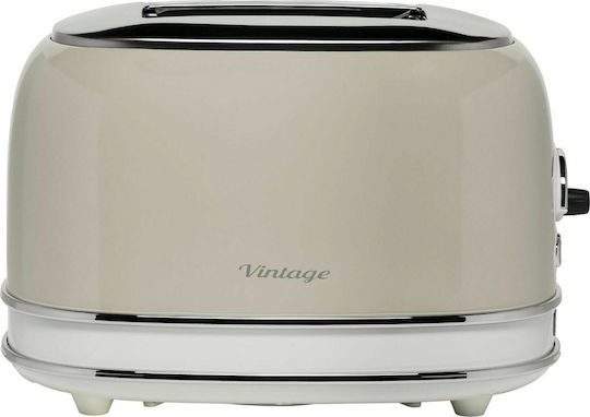 Ariete Vintage Φρυγανιέρα 2 Θέσεων 810W Μπεζ