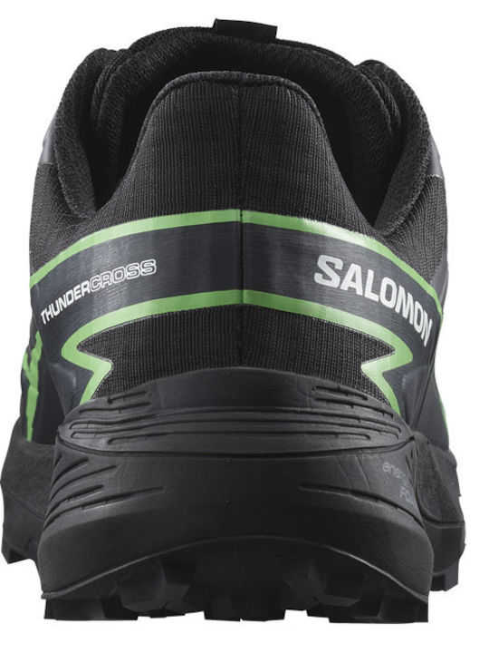 Salomon Thundercross Herren Wanderschuhe Wasserdicht mit Gore-Tex-Membran Schwarz
