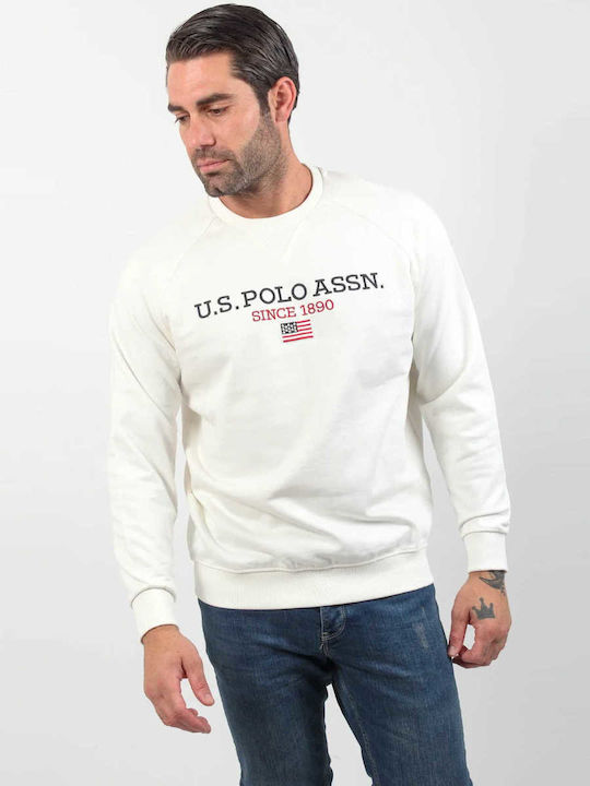 U.S. Polo Assn. Ανδρικό Φούτερ Λευκό