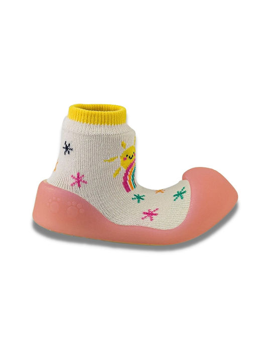 BigToes Kinderstrümpfe Hausschuh-Socken Mehrfarbig