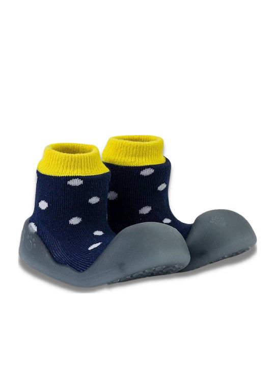 BigToes Παιδικές Καλτσοπαντόφλες Navy Μπλε