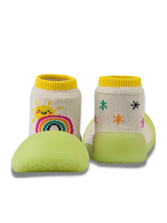 BigToes Lange Kinder Haussocken Bunte