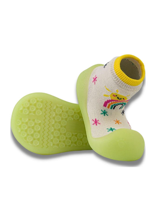 BigToes Lange Kinder Haussocken Bunte