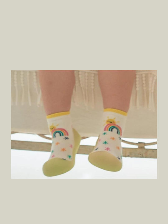 BigToes Lange Kinder Haussocken Bunte