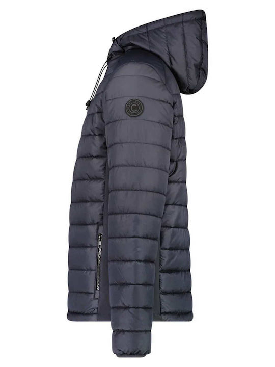 Cars Jeans Geacă pentru bărbați Puffer Impermeabil Navy Blue