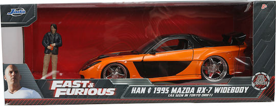 Jada Toys Schnell & wütend: Han & Mazda RX-7 1995 Han & Mazda RX-7 1995 Figur im Maßstab 1:24