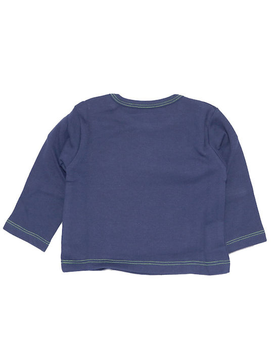 Disney Kids Blouse Long Sleeve Navy Blue Mickey