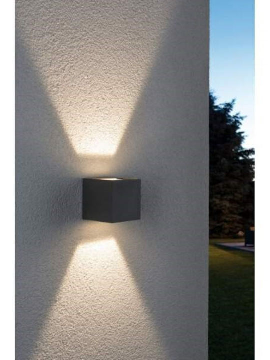 Paulmann Επιτοίχια Εξωτερική Πλαφονιέρα LED IP65 6W με Θερμό Λευκό Φως 8x8εκ.