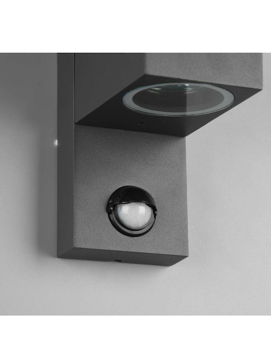Trio Lighting Roya Επιτοίχιο Εξωτερικό Σποτ GU10 IP44 Διπλής Δέσμης 7x11.6x15εκ.