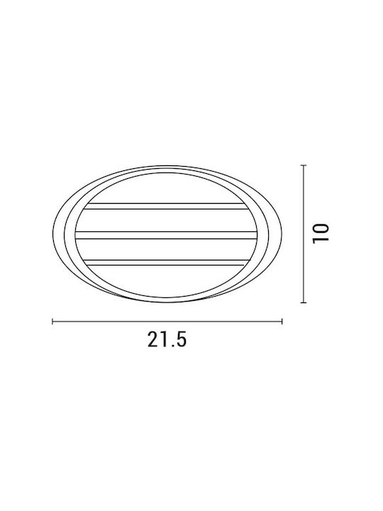 Eurolamp Wandmontierte Außenturtle IP44 E27 Schwarz