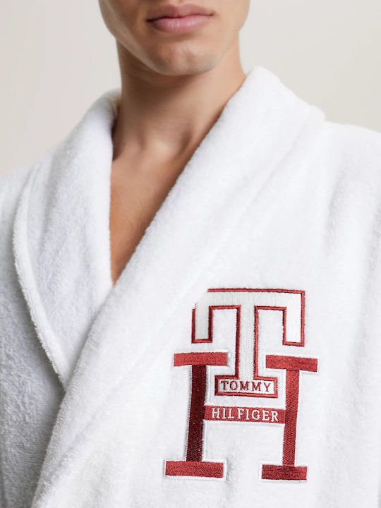Tommy Hilfiger Зимна Мъжка Халат Бял