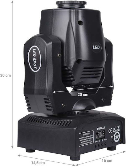 Light4me Φωτορυθμικό Spot LED DMX Mini RGB
