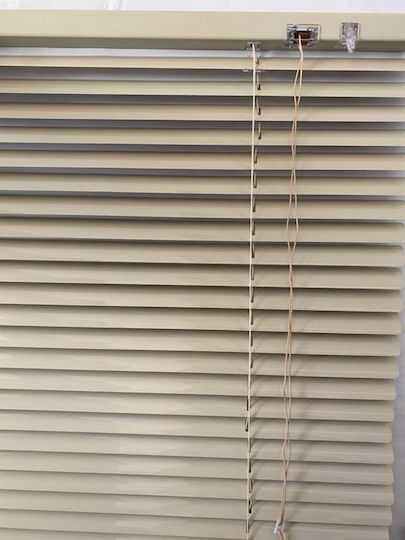 Jalousie Shade Blind Aluminum in Beige Color L70xH175cm
