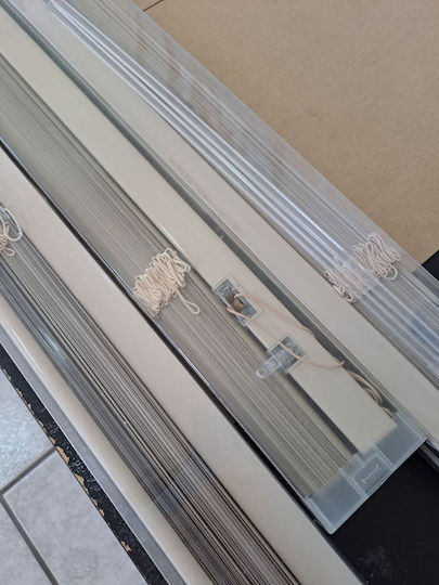 Jalousie Shade Blind Aluminum in Beige Color L70xH175cm