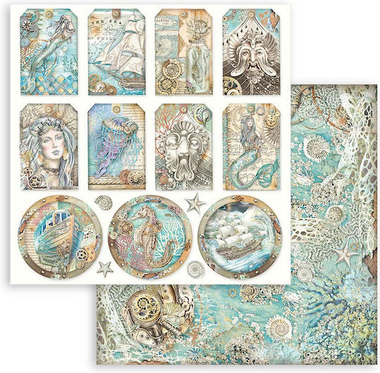 Stamperia Sea Scrapbooking 10τμχ