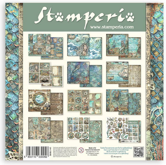 Stamperia Sea Scrapbooking 10τμχ