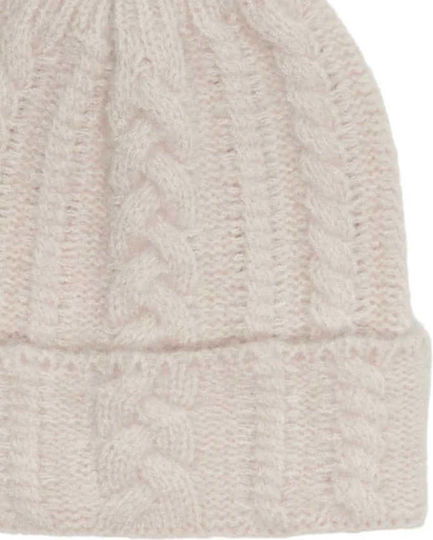Beanie Frauen Beanie Gestrickt in Beige Farbe