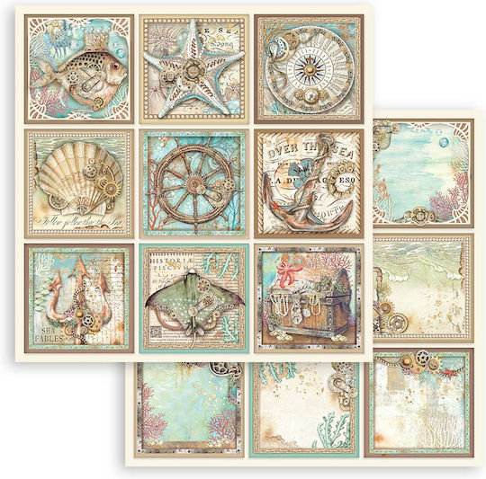 Stamperia Sea Scrapbooking 10τμχ