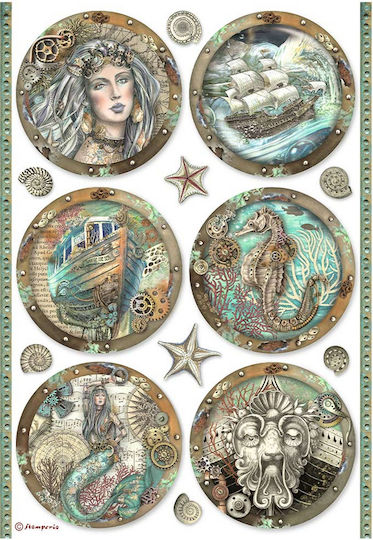 Stamperia A4 Hârtie de orez Decoupage