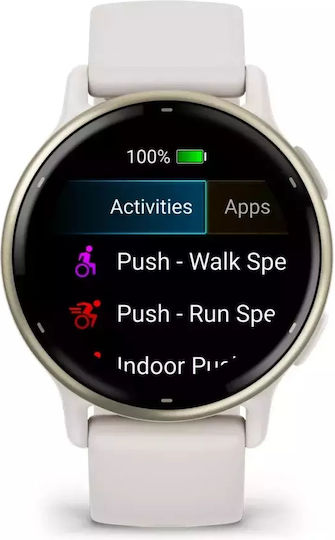 Garmin Vivoactive 5 Aluminium 42mm Waterproof Smartwatch with Heart Rate Monitor (Ivory)