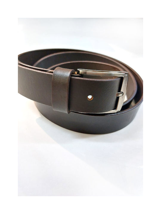 Cozy Men's Leather Belt Brown