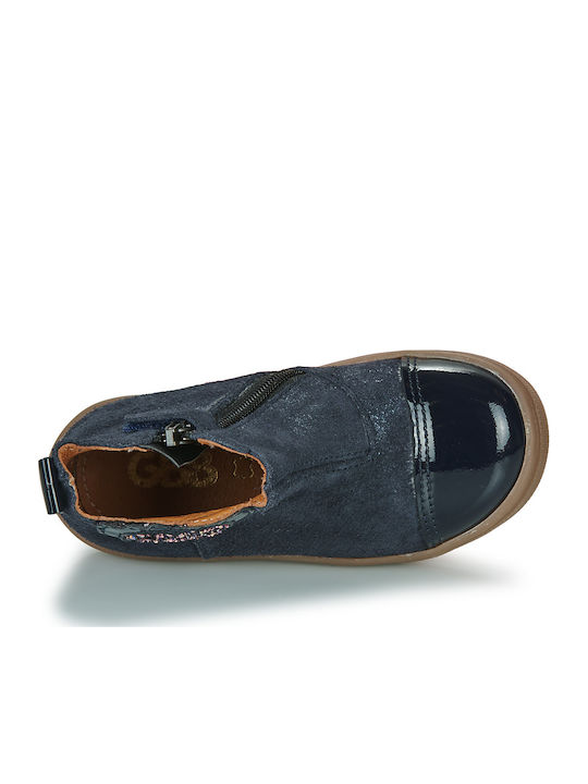 Kinderstiefeletten mit Klettverschluss Blau -T