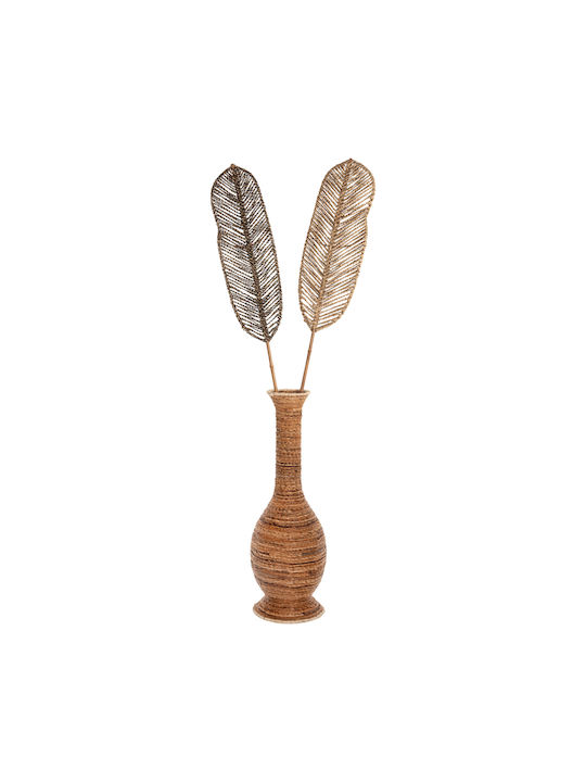 HomeMarkt Wall Decor Brown Wicker Material 30x30cm