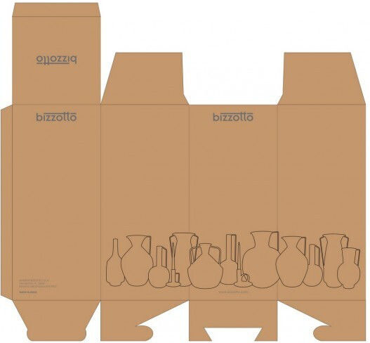 Bizzotto Vază Din Sticlă Neagră Φ26.5xÎ42cm