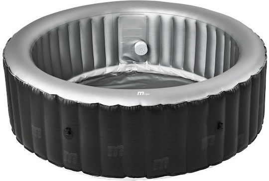 MSpa Starry Round Swimming Pool 1800L Inflatable with Hydromassage 204x70cm Grey