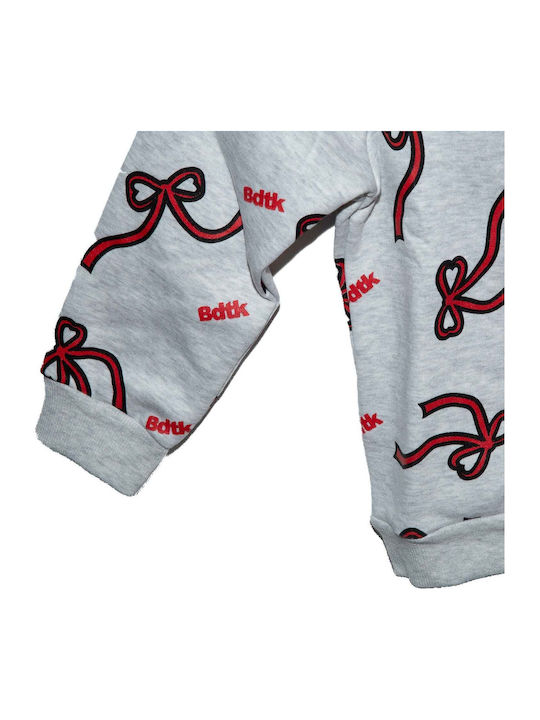Kids Sweatpants Set With Top Grey 2 Pieces