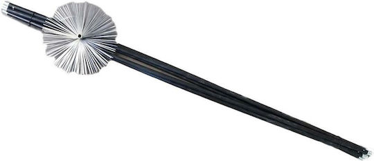 Home & Camp Metallic Chimney Cleaning Brush Round Extension Handle with Diameter 200mm