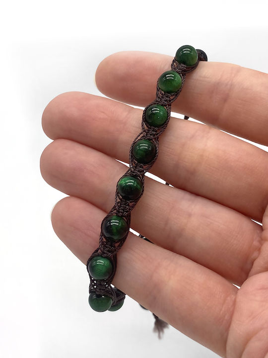 Zosimi Beads Brățară Pentru Femei Macrame Cu Design Ochi Protector Din Șnur 25cm