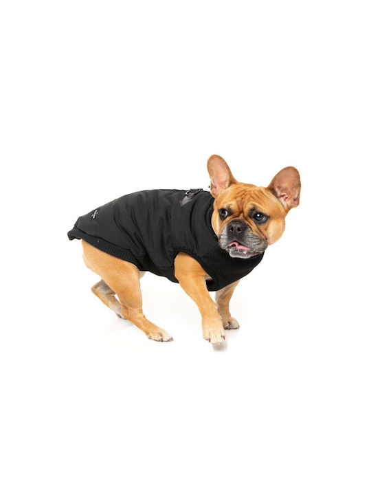 Fuzzyard East Black Dog Coat Large with 70cm Back Length