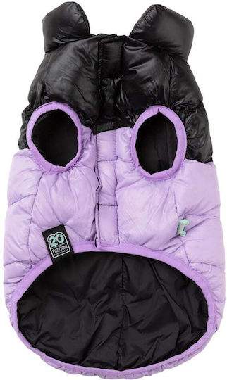 Fuzzyard Harlem Кучешки палта Лилав XXSmall с дължина на гръбчето 26 см.