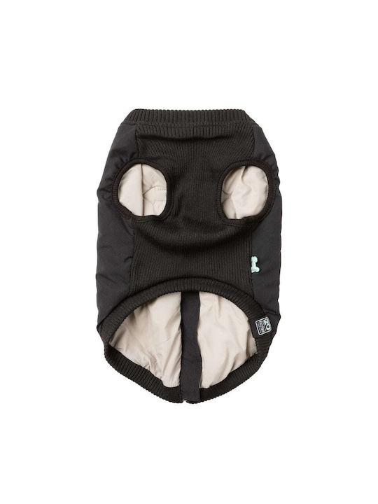 Fuzzyard East Black Dog Coat Large with 70cm Back Length