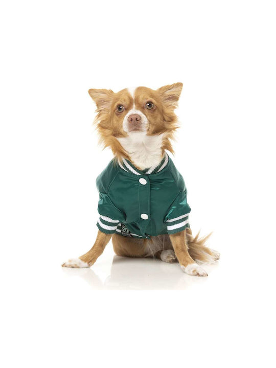 Fuzzyard Green Dog Coat Small with 33cm Back Length