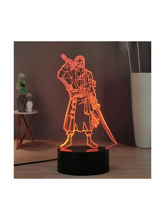 One Piece - Zoro Decorative Lamp 3D Illusion Transparent