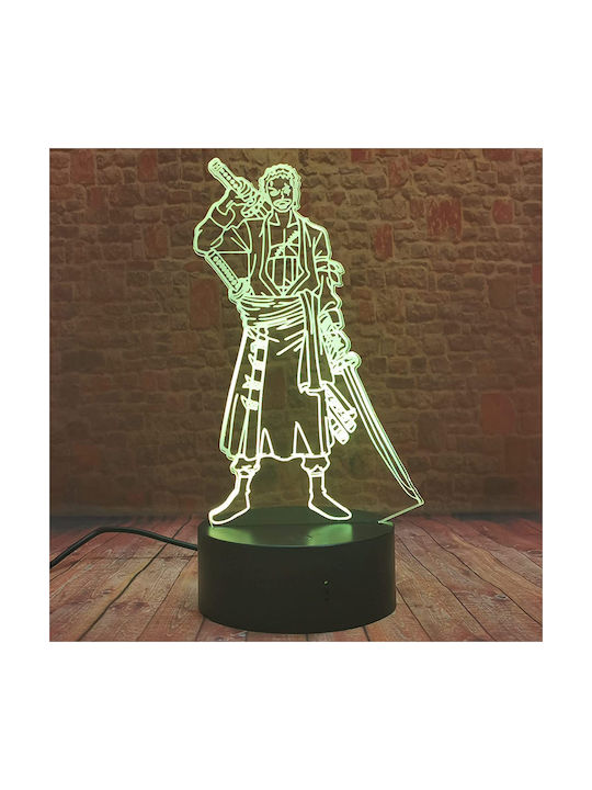 One Piece - Zoro Decorative Lamp 3D Illusion Transparent