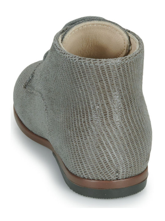 Kids Boots with Zipper Gray