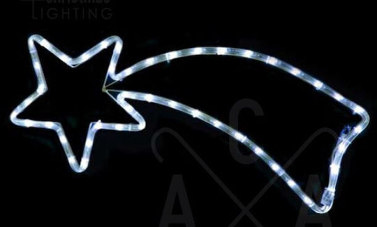 Aca Comet Plastic Illuminated Christmas Decorative Pendant Star 68x29x29cm