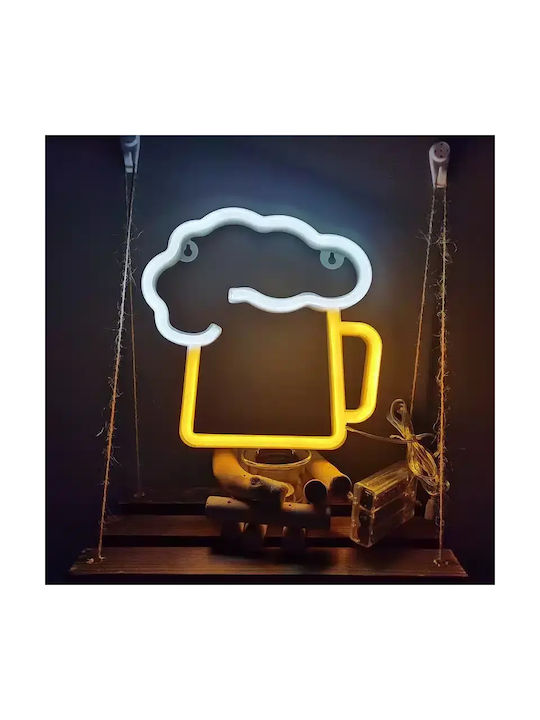 Dekorative Lampe Gelb