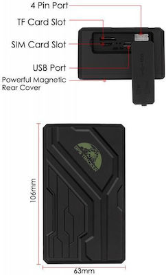 Mini GPS Tracker GSM για Αυτοκίνητα Αδιάβροχο IP67