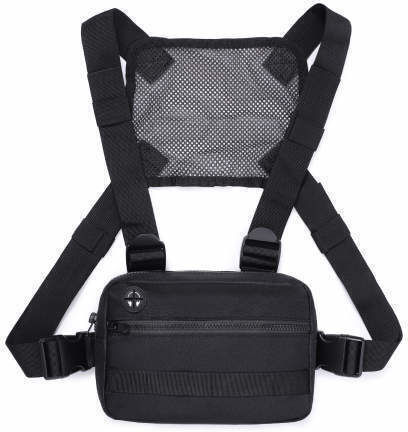 Talos Military Pouch Chest Black 5lt